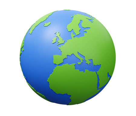 planet earth 3d icon.の写真素材