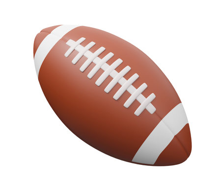 rugby ball 3d icon.の写真素材