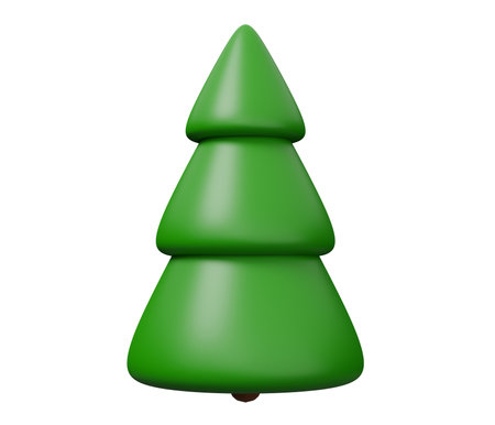christmas tree 3d icon.の写真素材