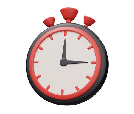stop watch 3d icon.