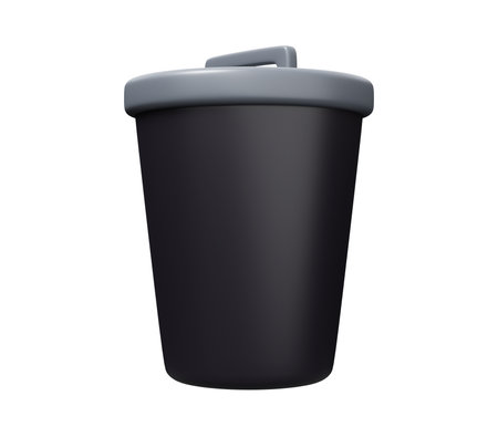 trash can 3d icon.の写真素材