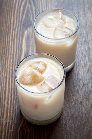 Iced tea with milk and spices