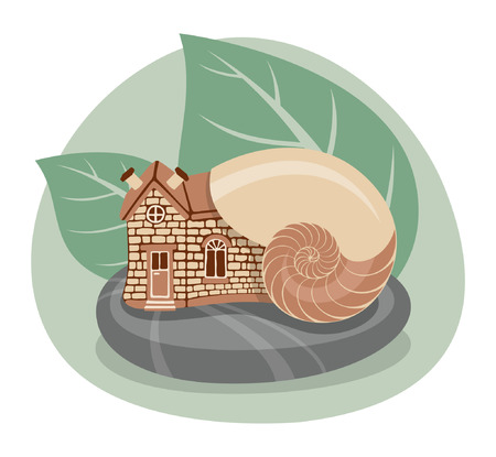 Snail Houseのイラスト素材