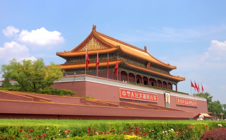 Tian An Men gate in Beijing, Chinaのeditorial素材