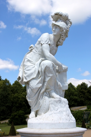 Greek style of goddess statue in Schwetzingenの写真素材