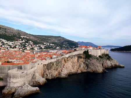 the old town in Dubrovnik, King's landingのeditorial素材