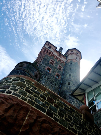 Nibelungen bridge in Worms Germany Nibelungenbr CKE in Nibelungenstadt.のeditorial素材