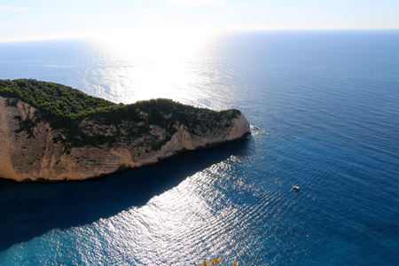 Idyllic view of Navagio Beach on Zakynthos Island in Greece.の写真素材
