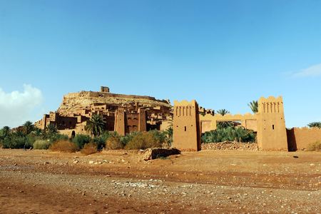 African castle - Kasbah, Ksar of Ait Ben Haddou.の写真素材