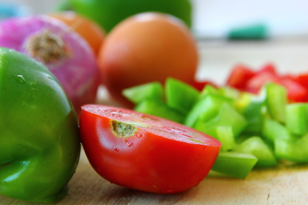 the fresh raw materiel for cookingの写真素材