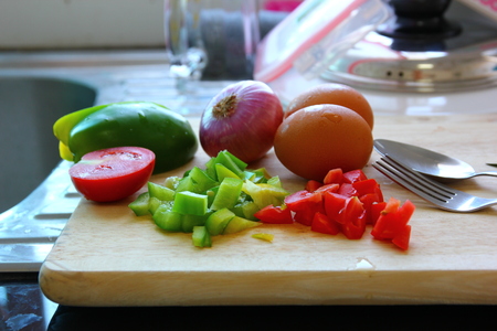 the fresh raw materiel for cookingの写真素材