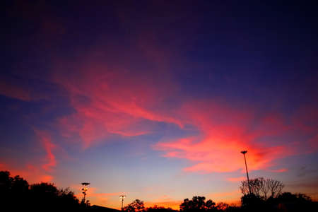 twilight sky backgroundの写真素材
