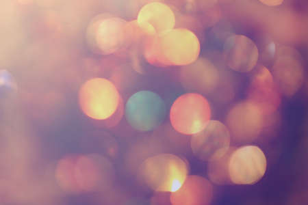 vintage color on blur bokeh abstract background.の写真素材