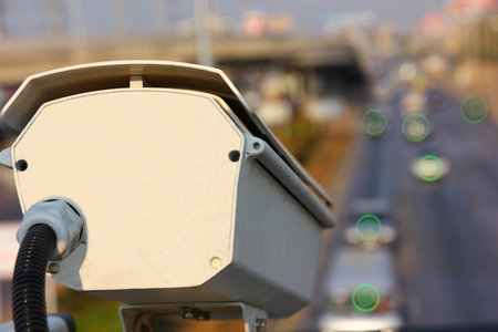 traffic cctv is working transfer imformation to traffic control on highway