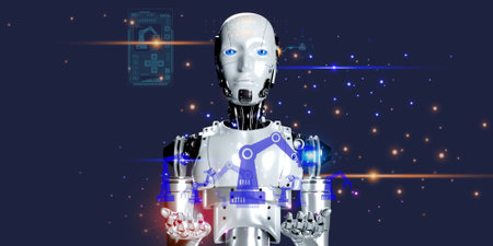 3D robotic leader control robotic arms in factory