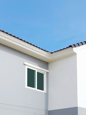 exterior town house design minimal concept