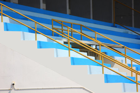 outdoor concrete sport stadium cement structure step seat level stand cheer