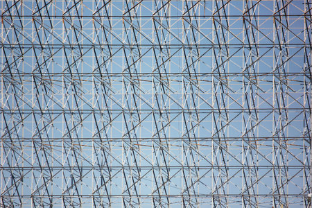 steel structure geometric shape abstract pattern copyspace for install billboards