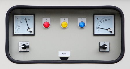 monitor of electric control panel in factory