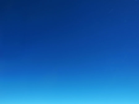 Clear blue sky backgroundの写真素材