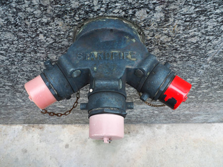 Standpipe on the streetの写真素材