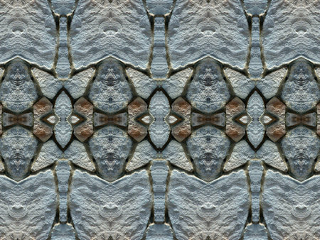 Stone wall background pattern. Old paving stones abstract background.の写真素材