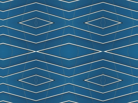 Abstract geometric shapes pattern. Blue glass background texture.の写真素材
