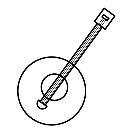 Music banjo, blues, folk or jazz equipmentのイラスト素材