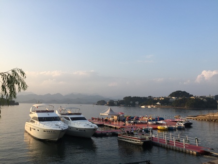 A boat on the shoreのeditorial素材