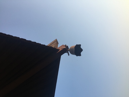 ancient building eavesの写真素材