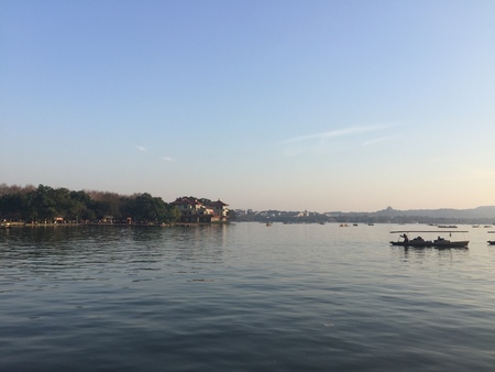 Boat trip to the lakeの写真素材