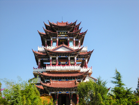 Guanyin Temple at the Erhai lake in Chinaのeditorial素材