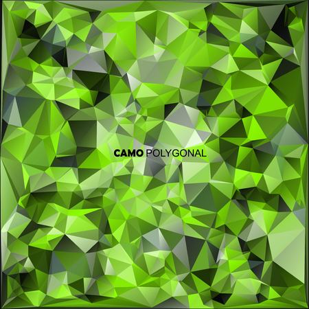 Abstract Vector Military Camouflage Background Made of Geometric Triangles Shapes. Vector illustration.のイラスト素材