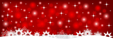 Red Christmas background design bannerのイラスト素材