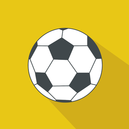 Soccer ball cartoon flat icon. Brazil. Vector illustration.のイラスト素材