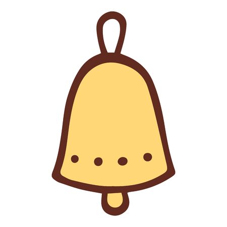 Jingle bell, Christmas gold party bell, Happy new year holidays.のイラスト素材