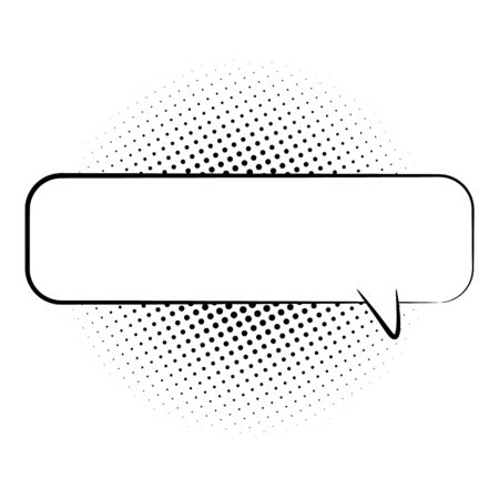 Cartoon, Comic Speech Bubbles, with Halftone Dot shadows on white background. in Pop Art Style for Comics Book , Social Media Banners, Promotional Material - vector design.のイラスト素材