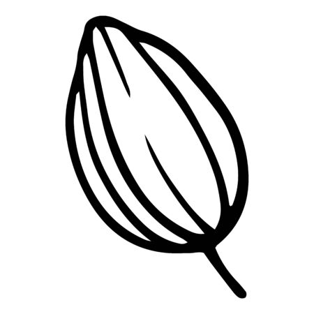 Garden peony flower icon. Hand drawn illustration of garden peony flower vector icon for web designのイラスト素材