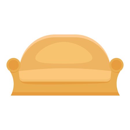 Old room sofa icon. Cartoon of old room sofa vector icon for web design isolated on white backgroundのイラスト素材