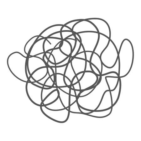 Hand drawn colorful doodle objects for abstract trendy background, web design or pattern.のイラスト素材