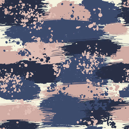 Seamless camouflage pattern. Repeating digital dotted camo military texture background. Abstract modern fabric textile ornament. Vector illustration.のイラスト素材