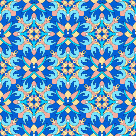 Arabic arabesque design for Ramadan Kareem pattern, outline hand drawn style