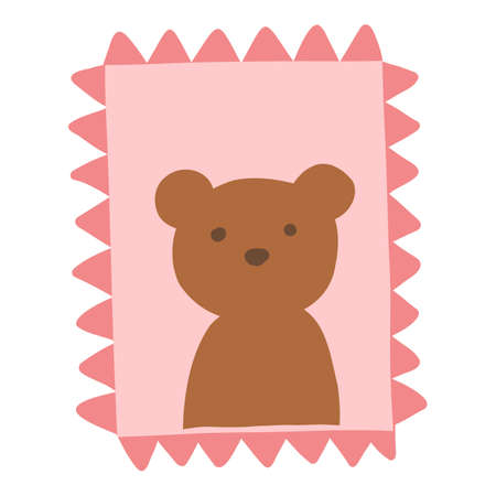 Collection envelope with mail, postmark and postcard vector flat, cartoon illustration. Various craft paper letters, stationery, sealing wax and handmade card isolated on whiteのイラスト素材