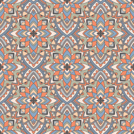 Tribal pattern cartoon vector. African abstract ethnicのイラスト素材