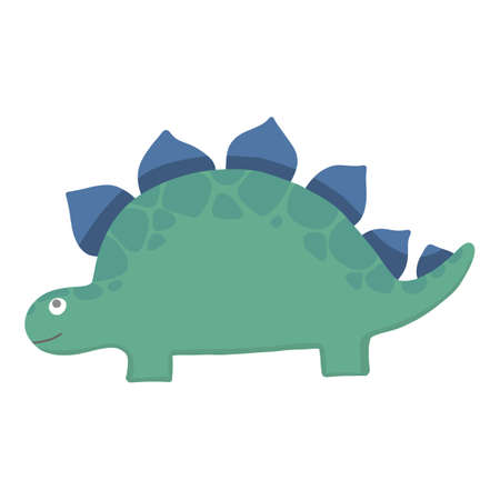 Cute dinosaur. Cartoon dinos, dinosaur colorful isolated character. Tyrannosaurus, triceratop, pterodactyl. Funny prehistoric animal, vector collection for kidsのイラスト素材