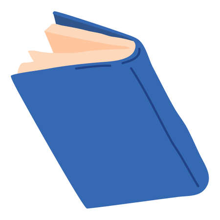 Book falling down with different things. Book fly, isolated Book fall, vector conceptのイラスト素材