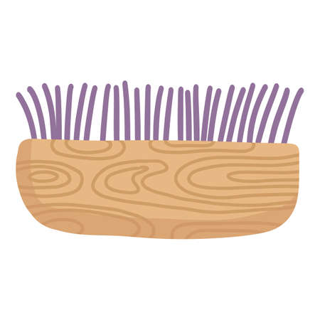 Reusable bamboo brush element. Recycling plastic, zero waste and eco bottle and packのイラスト素材