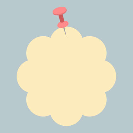 Cartoon sticky notes. Cute scrap from notepad for noting, coloured isolated sticker, paper list school notebook, noticeboard label, office sticker, neat vector illustration. Notepad sticky stickerのイラスト素材