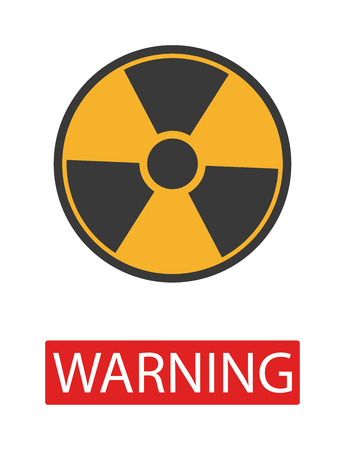 Danger radiation warning hazard symbols. Big set danger radiation sign vector illustrator. Danger radiation sign safety warning collection risk stop danger sign. Security toxic yellow triangle sign.のイラスト素材