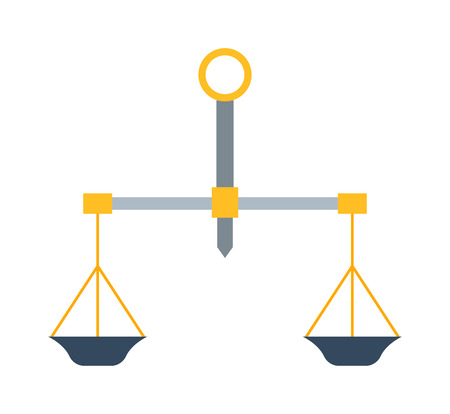 Web icon law scales, weigh measurement. Isollated scales weighing equilibrium weight balance. Freedom industry scales icons vector instrument. Scales for technology designのイラスト素材